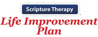 A picture of scripture therapy and an image of the same.